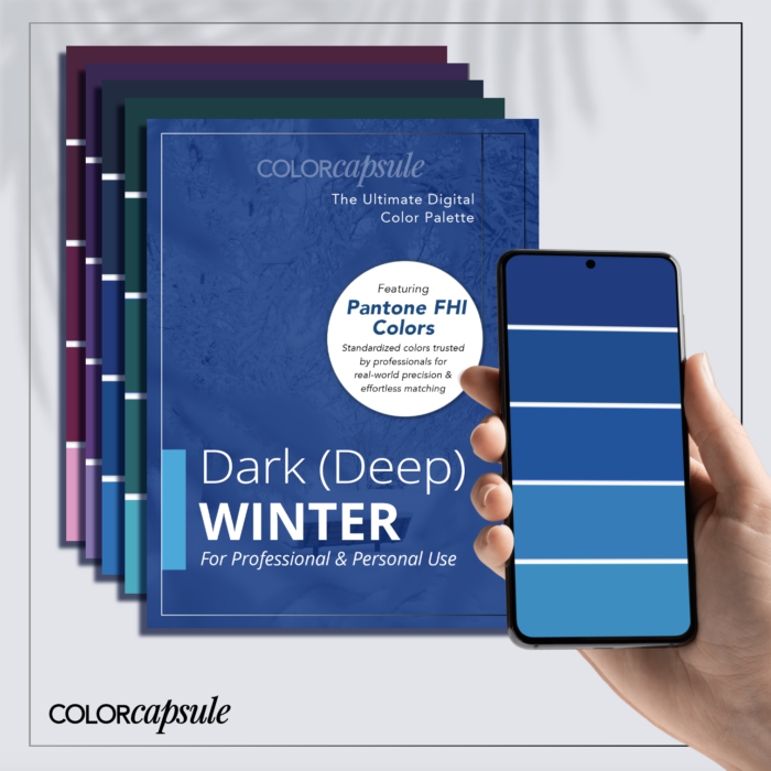 Professional comprehensive best deep dark winter color guide palette